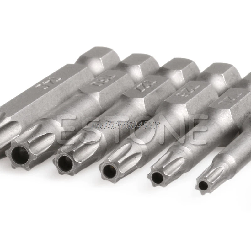 

12pcs/Set 1/4 Inch 50mm T5-T40 Magnetic Torx Screwdriver Bits Kit R06 Drop Ship