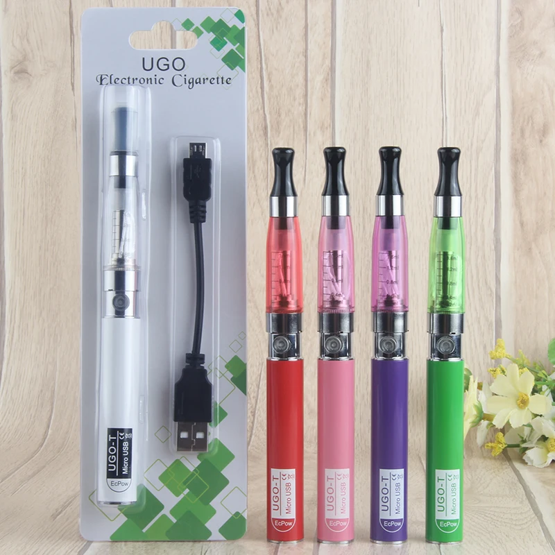 Электронная сигарета eGo T CE4 650mAh одиночный блистерный стартовый комплект Ugo Vape ручка 510 резьба микро USB Проходная батарея