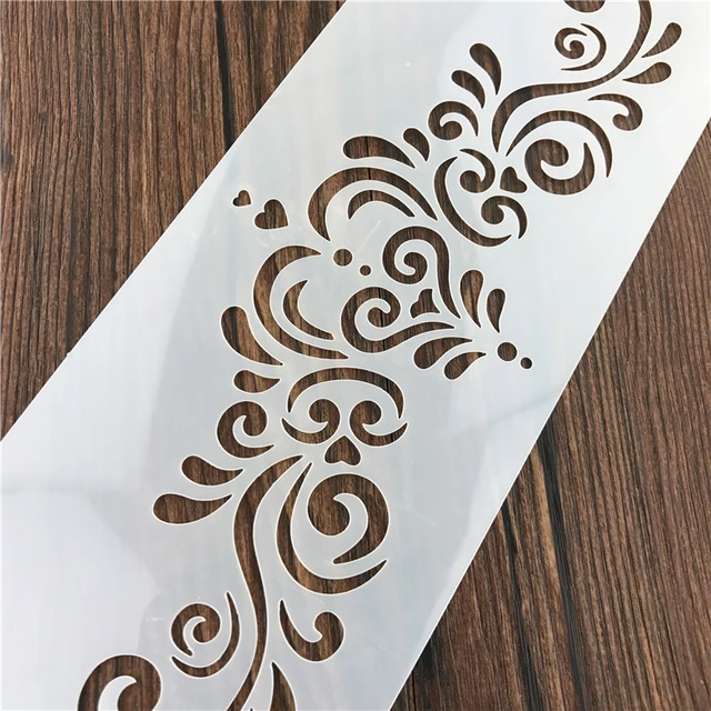 Krémhullám Totem Fondant Torta Sablon Penész Határ Csipke Dekoráció Cukrászdokrot Dekorációs Szerszám Kézműves Barkács Sütemény Újrafelhasználható - Image 3