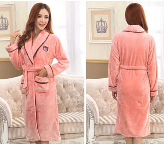 Халат кимоно Женский фланелевый с длинным рукавом на осень/зиму|dressing gown|warm dressing
