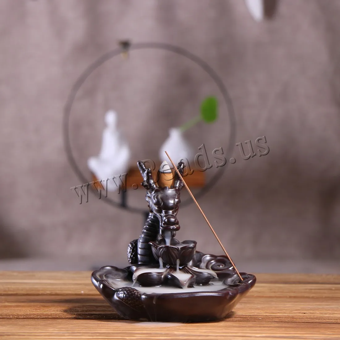 Traditional Chinese Dragon Incense Burner Smoke Waterfall Backflow Incense Burner Censer Use In Home Office Teahouse