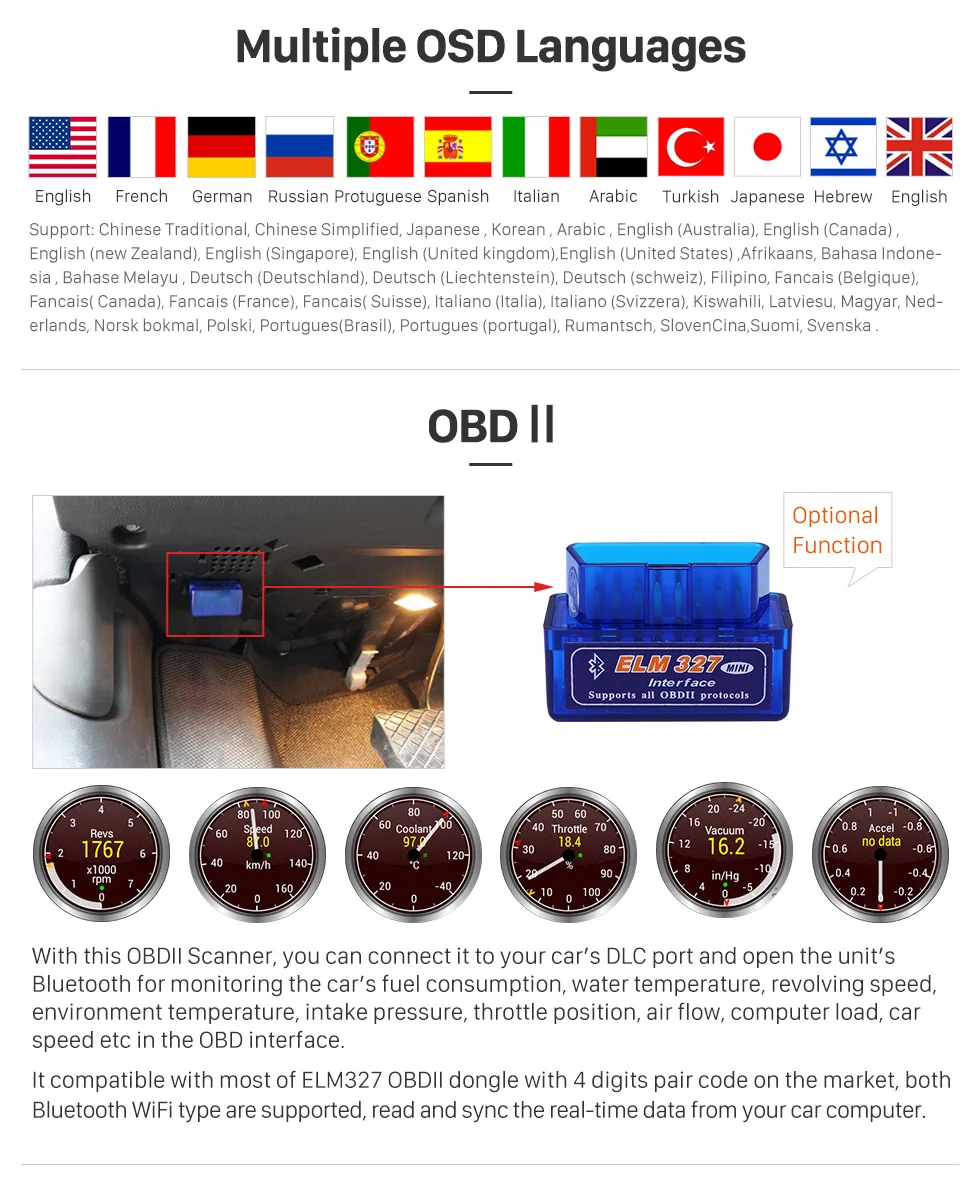 Sale Clearance Seicane 4GB 8-Core Android 8.0 7inch GPS Car Radio For 2008-2015 KIA BORREGO DVD Multimedia Player 1080P Video Stereo 20