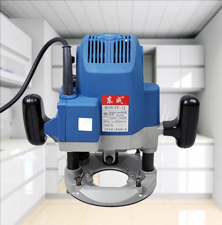 Electric engraving machine, trimming machine, woodworking grooving