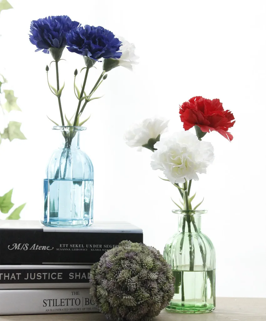 Artificial Flowers 28Cm Carnation Mother's Day Gift Silk Flower Table Decoration Home Decoration Bouquet Multicolor Optional JH71 (5)