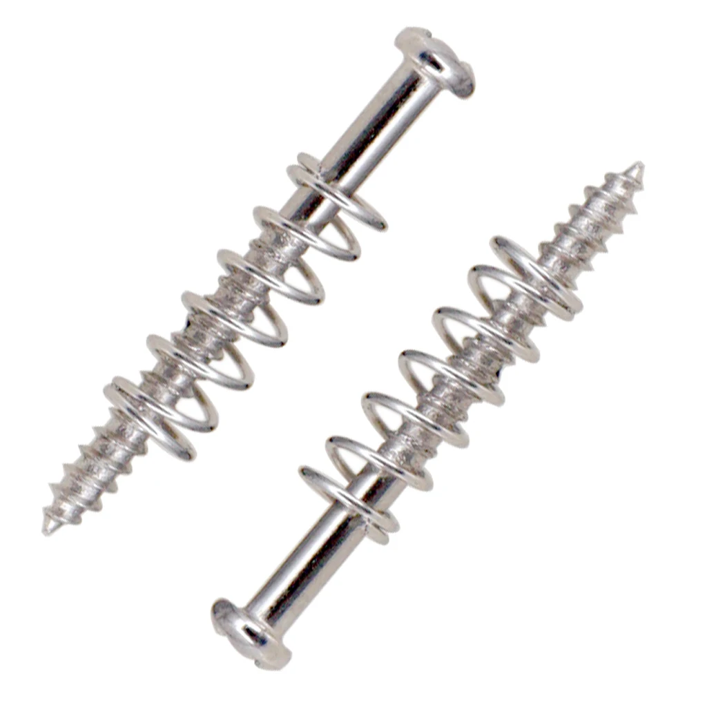 Portable Humbucker Pickup Screws Straight Springs Set Replacement Parts Pickup Mounting Ring Screws for Electric Guitar /Bass
