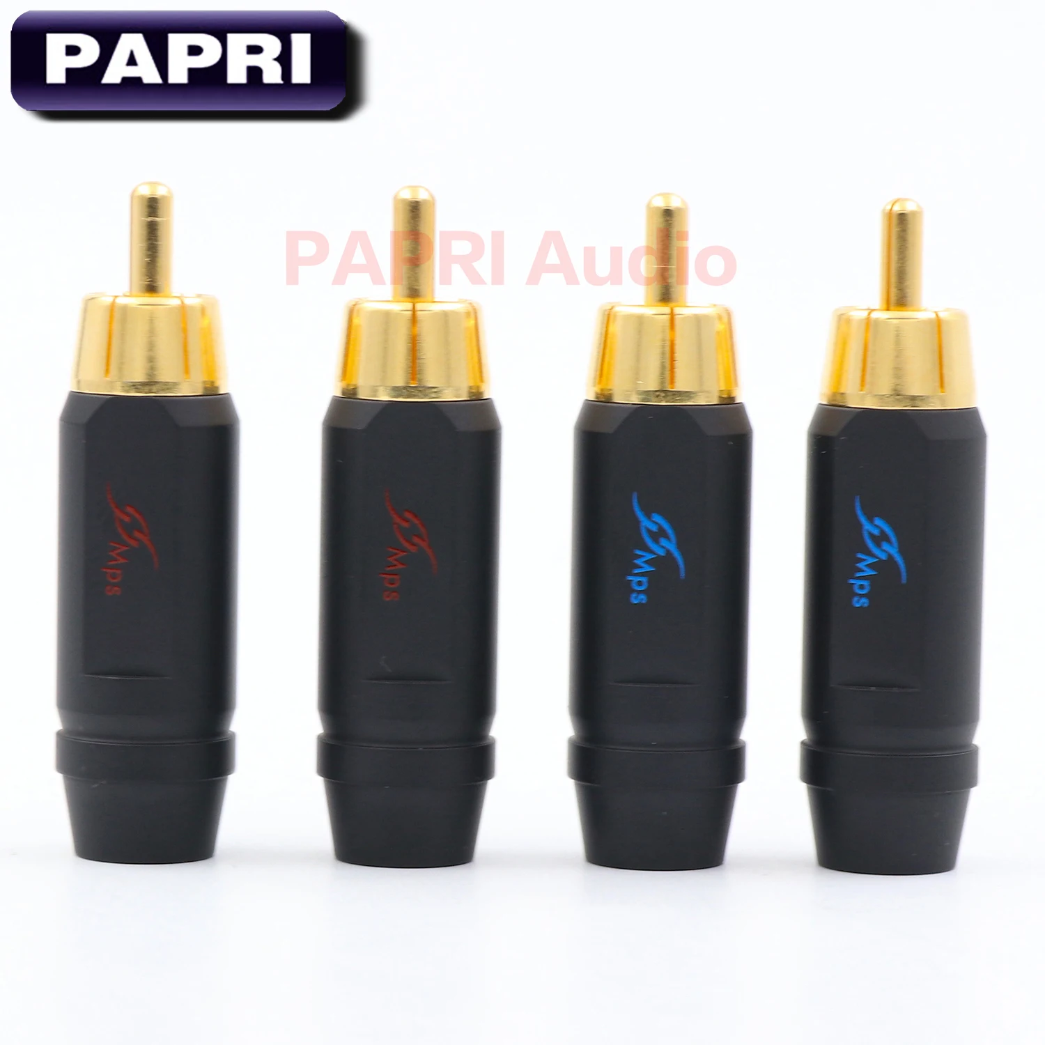 PAPRI MPS Fuse 8 DIY RCA разъем Hi Fi Позолоченный для наушников аудио Чистая латунь