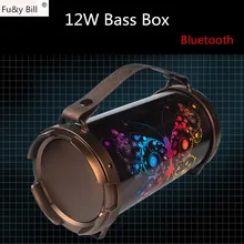 Fu&y Bill 2018 New Ideas Portable Outdoor Portable Sound Support SD Card USB Radio Wireless Bluetooth Bass Box