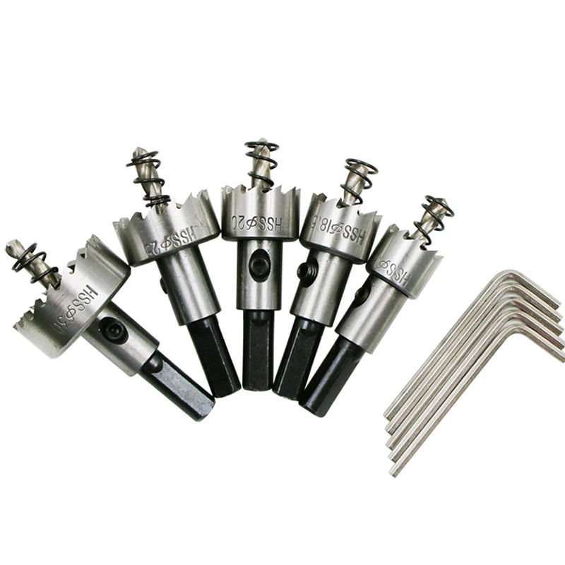 5pc/set High quality HSS high speed steel hole drill bit aluminum hole