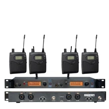 No Monitor de Ouvido Sem Fio Sistema SR2050 4 receptores transmissor Duplo Monitoramento Profissional para Performance de Palco
