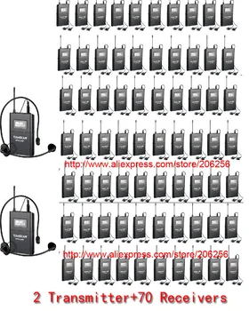 

780-789MHz Tour Guide teaching Takstar WTG-500 UHF Wireless audio system for Tourist guide/Teaching (2 Transmitter+70 Receivers)