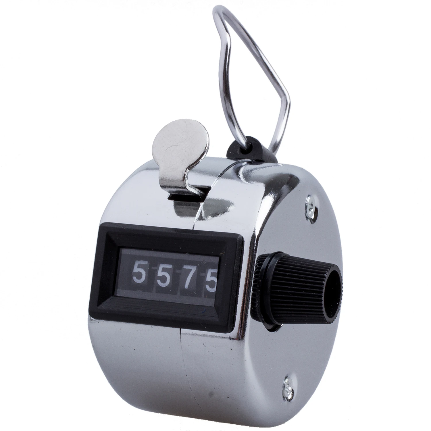 4 Digit Number Clicker Golf Hand Tally Click Counter Silver