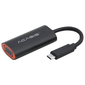 

USB-C to VGA Adapter USB 3.1 Type C USB-C to Female VGA Adapter for Macbook 12 inch Chromebook Pixel Lumia 950XL Newest