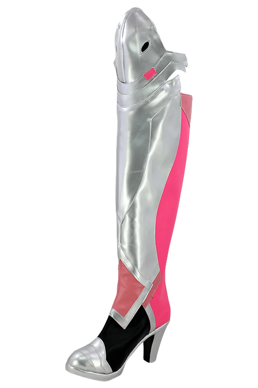 Новая маскарадная обувь для костюмированной вечеринки «милость ангела Циглер»; обувь для косплея из кожи милости розового цвета; высокие сапоги из искусственной кожи; карнавальный костюм на Хэллоуин; изготовление под заказ