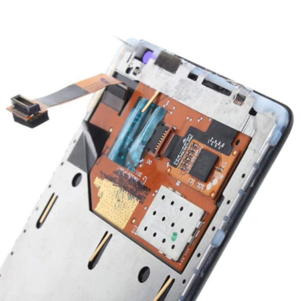A + ЖК дисплей Дисплей чехол с подставкой и отделениями для карт NOKIA Lumia 800
