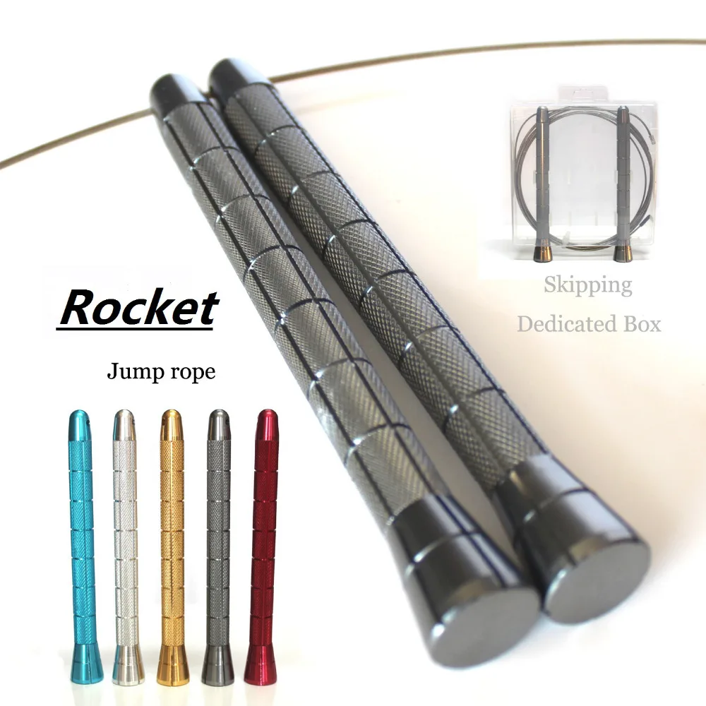 Скакалка &quotRocket&quot Профессиональная Атлетика с шариковым подшипником (Добавьте
