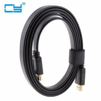 

1.4 Version 3D Gold Plated Plug HDMI to HDMI Flat Port Wire Cabel 0.3M Short Cabo HDMI Cable 10M 5M 15m 20M for HDTV XBOX PS3