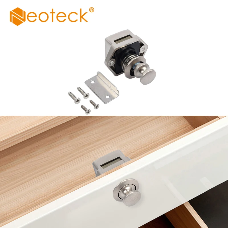 

Push Button Lock Drawer Cupboard Door Catch Lock Latch Knob Caravan Mini Lock Top Cupboard Door Knob Camper Drawer Locks