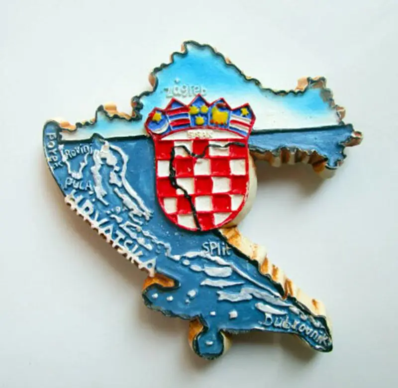 

Croatia Mediterranean Area Figure Fridge Magnets Souvenir Creative 3D Magnetic Stickers Home Decortion Refrigerator magnet