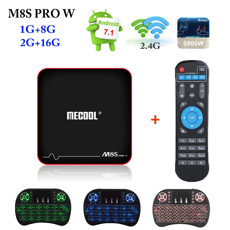 

Android 7.1 Smart TV box Mecool M8S PRO W Amlogic S905W CPU TV box 2.4G Wifi 1/2gb 8/16GB with Voice Control Set Top Box PK x96