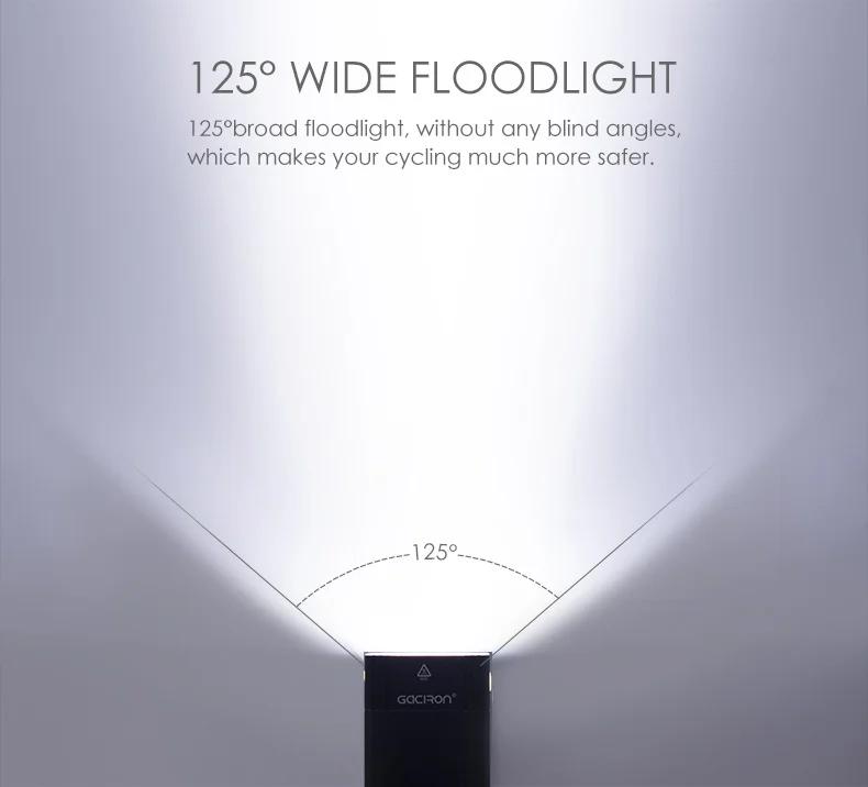 Cheap Gaciron Intelligent V7D-1000/1600Lumen Mountain Bicycle Light Front USB Rechargeable IPX6 Waterproof Bicycle Light For Race 7