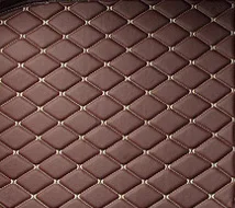 lsrtw2017 luxury leather car floor mat for audi q7 sq7 7 seats 3 rows mat carpet rug interior styling - Название цвета: coffee