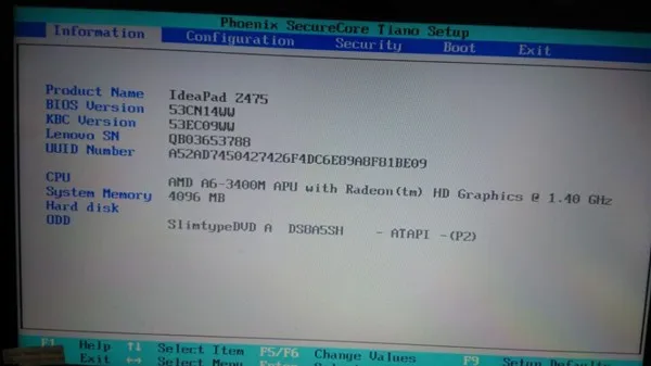 z475 laptop 