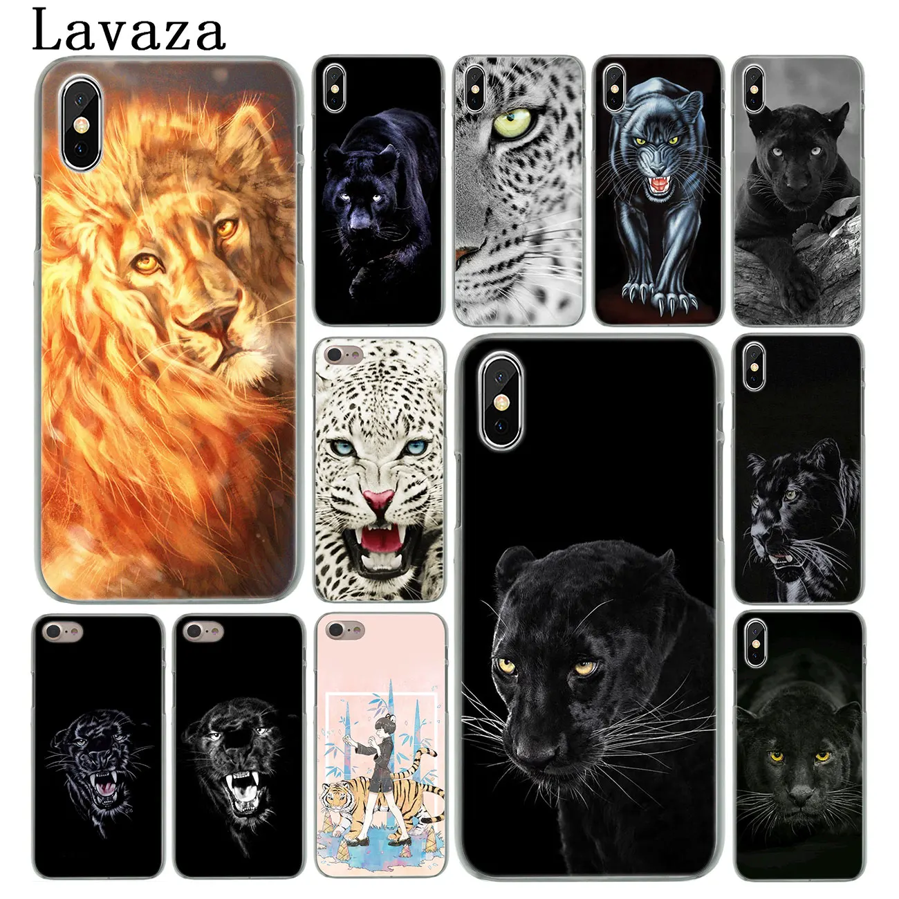 Lavaza милый лев леопард Гепард пантера жесткий чехол для телефона для iPhone XR X XS 11 Pro Max 10 7 8 6 6S 5 5S SE 4S 4 Чехол