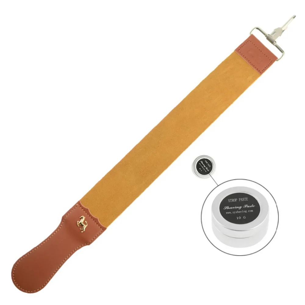 ZY Leather Sharpening Strop Strap Belt For Straight Razor Shaving Razor