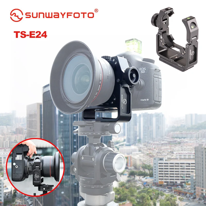 

SUNWAYFOTO TS-E24 Tripod TS E24 for Canon DSLR Camera Accessories TS-E17 TS-E24 Tilt Shift Lens Bracket Quick Release Plate