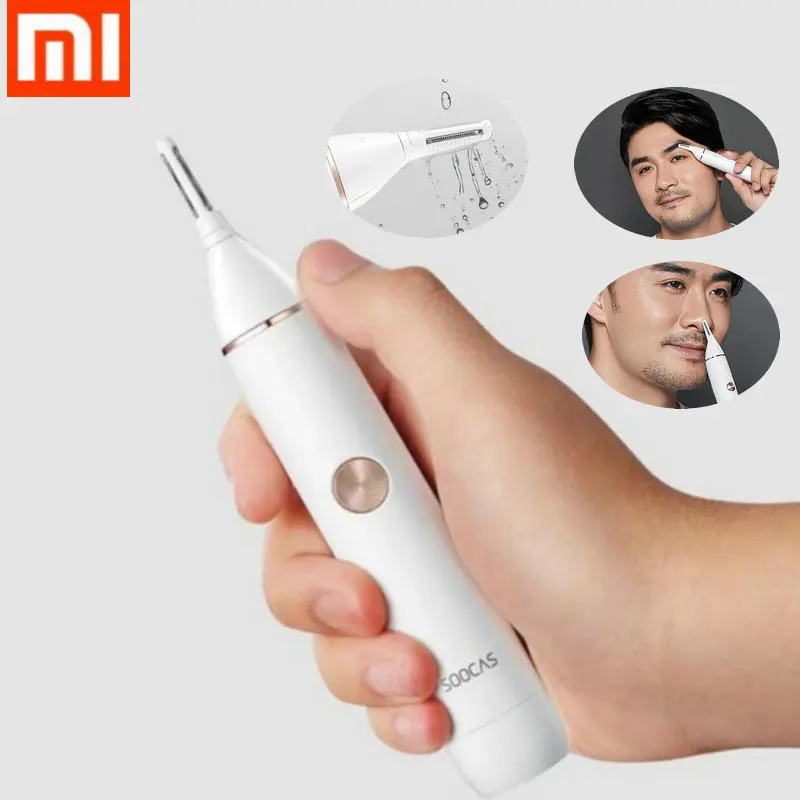 XIAOMI SOOCAS Nose Hair Trimmer N1 Eyebrow SharpBlade Body Wash ...