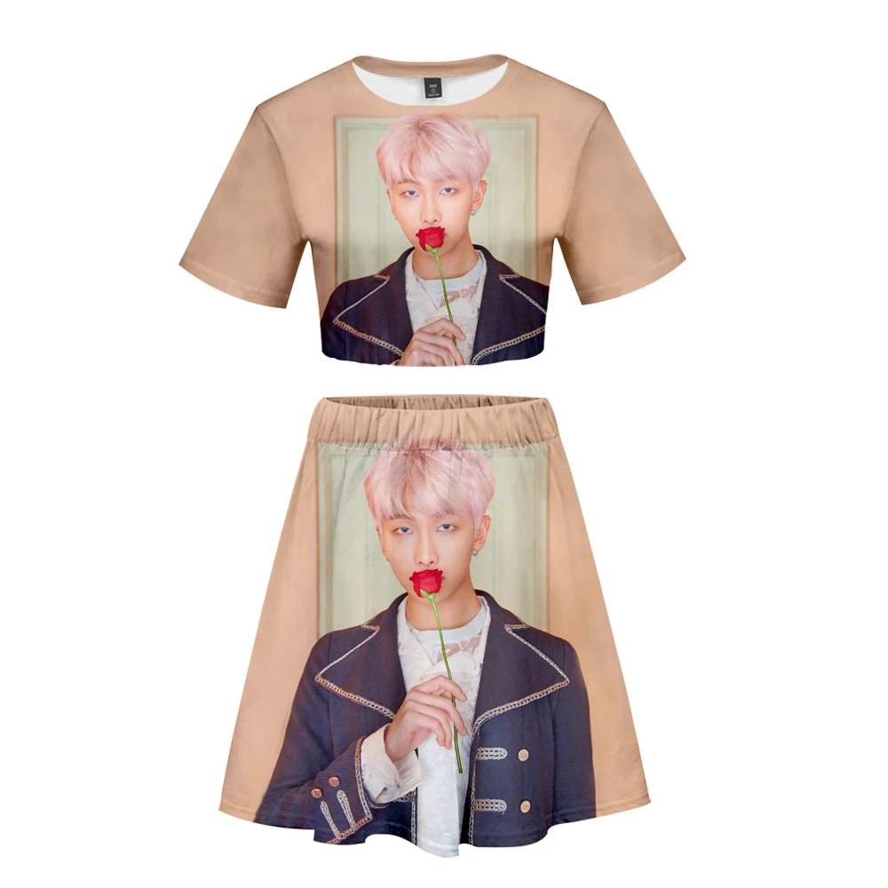 

BF 2019 kpop New Album MAP OF THE SOUL:PERSONA 3D Harajuku Two Piece sets Women Casual Popular sexy Sets Hot Sale sets