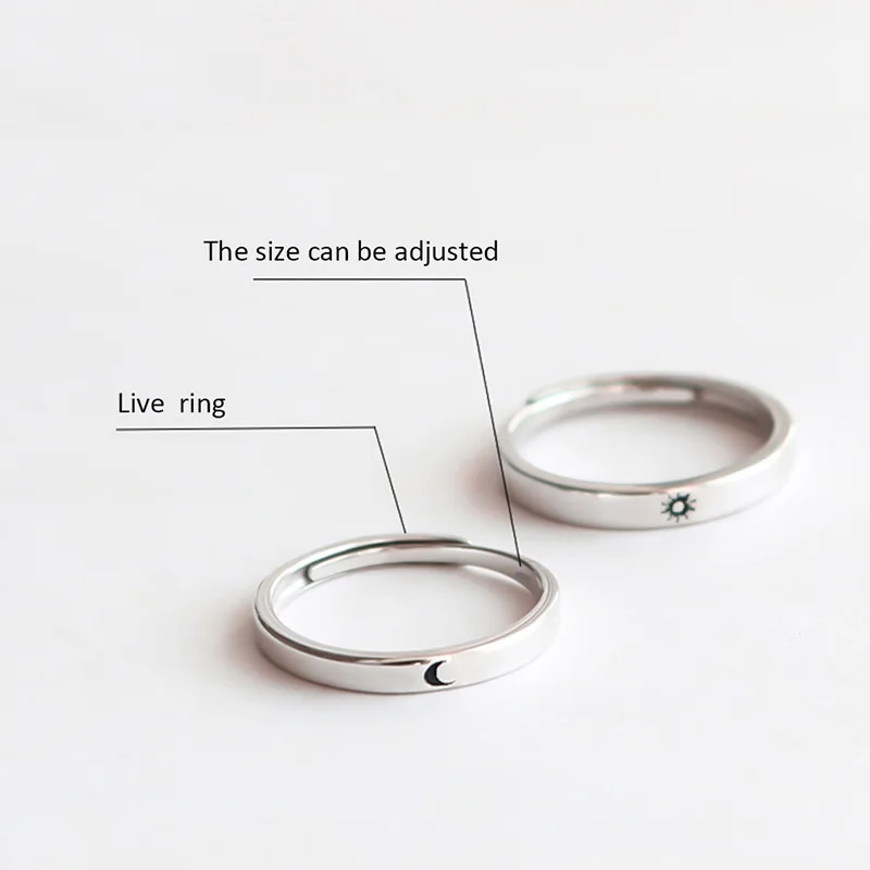 Кольца для влюбленных из цинкового сплава, серебряные кольца для влюбленных, обручальные кольца для женщин и мужчин, вечерние украшения, подарок