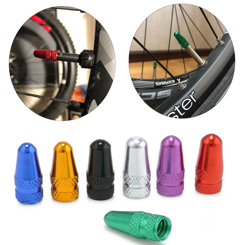 Seller* Presta Valve Cap Silver 4 PC Aluminum Bike Bicycle Improved Grip *U.S.A