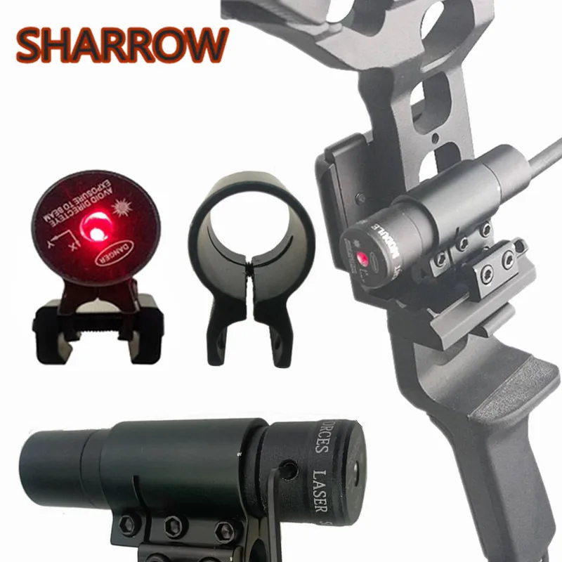

1Pc Archery Rifle Tactical Red Light Bow Laser Adjustable 11-21mm Rotating Sight Compound Bow Hunting Shooting Archery Accessory