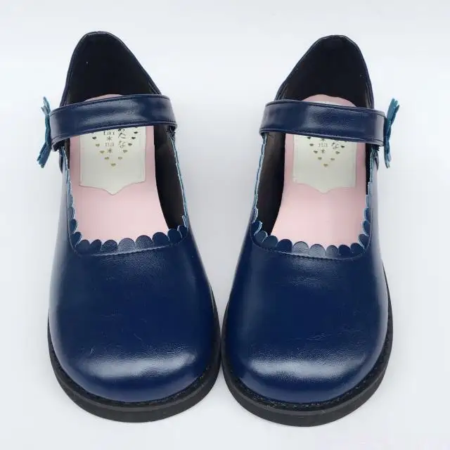 Japanese-Harajuku-Low-Chunky-Heels-Flounce-Trim-Simple-Mary-Jane-Lolita-Shoes-Flats-Kawaii-School-Girls-Shoes-4