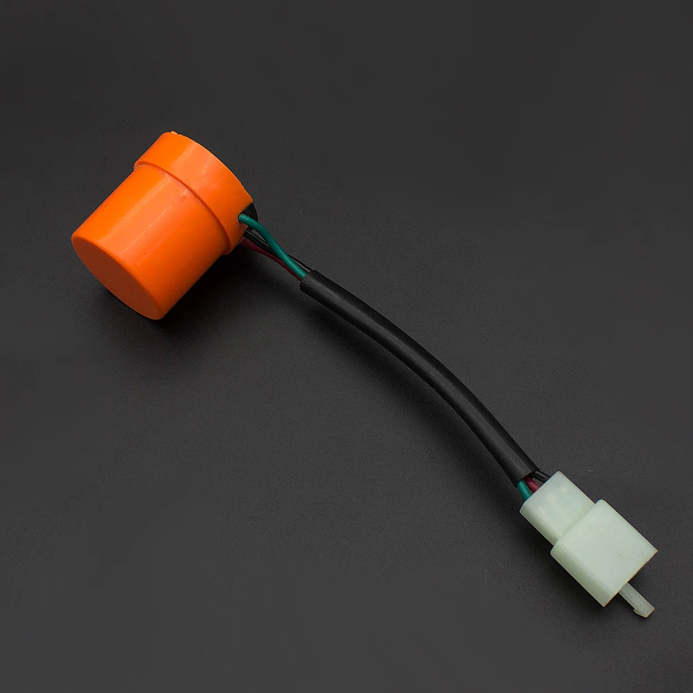 

Orange 50cc-250cc Motorcycles LED Turn Signal Light Indicator Relay Flasher GY6 Moped Scooter ATV Anti-Short Circuit