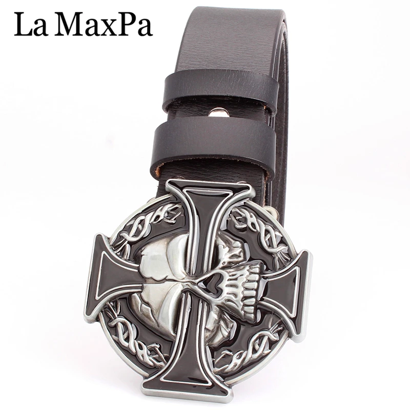 Мужской ремень в стиле панк с пряжкой из натуральной кожи|mens belt buckle|punk men beltgenuine