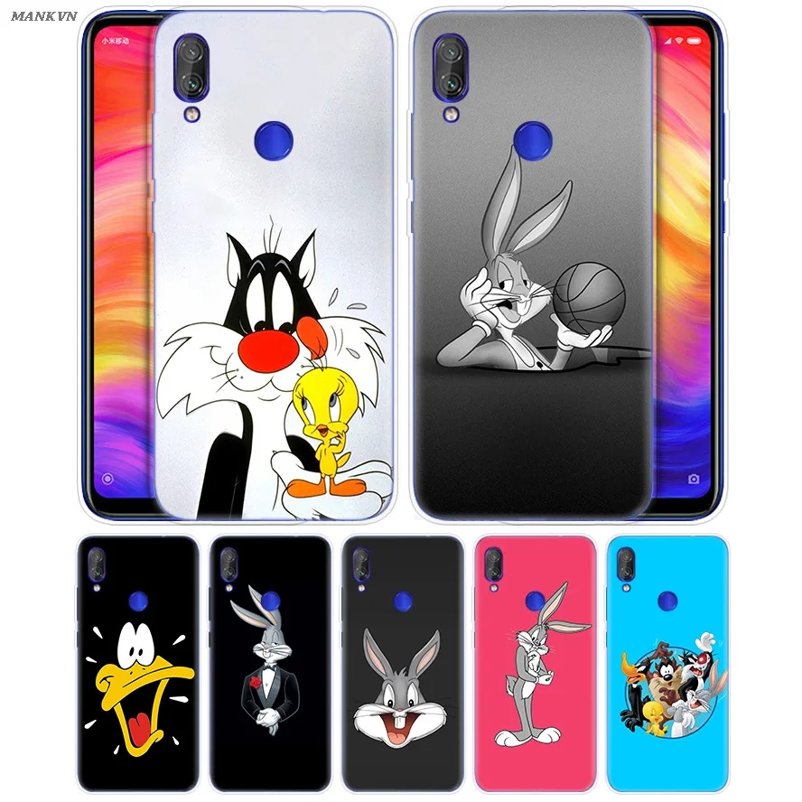 

Bugs Bunny Bird Duck And Dog Tune Case for Redmi 7 6 6A S2 GO Note 7 6 5 4 4X Xiaomi MI 9 8 A2 A1 Mix 3 5G Play Poco F1 Lite Pro