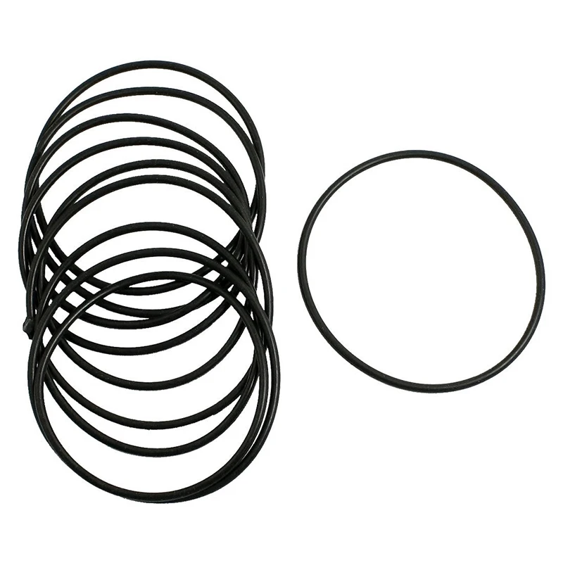 10 pcs Black Rubber Oil Seal O-rings Seals washers 65 x 60 x 2.5mm