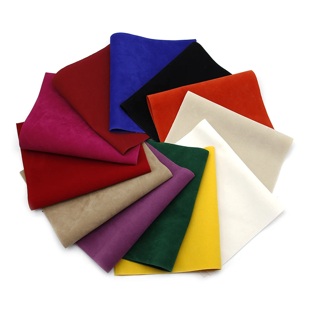 

12pcs/set 20*34cm plain color Double sided velvet synthetic leather set,DIY handmade materials for bag shoes phonecase,1Yc6332