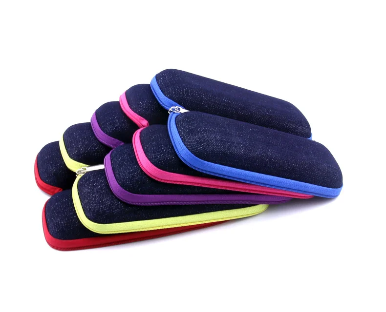 Wholesale 10 pcs denim eyeglass cases glasses case for frame reading