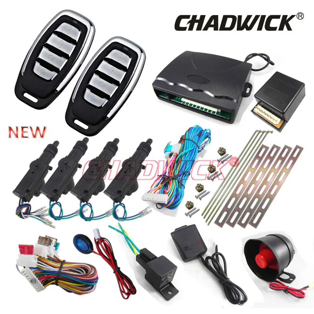 

Universal 12V Auto Car Alarm Systems Remote control Central Kit Door Lock Locking Vehicle Keyless Entry System CHADWICK 8152