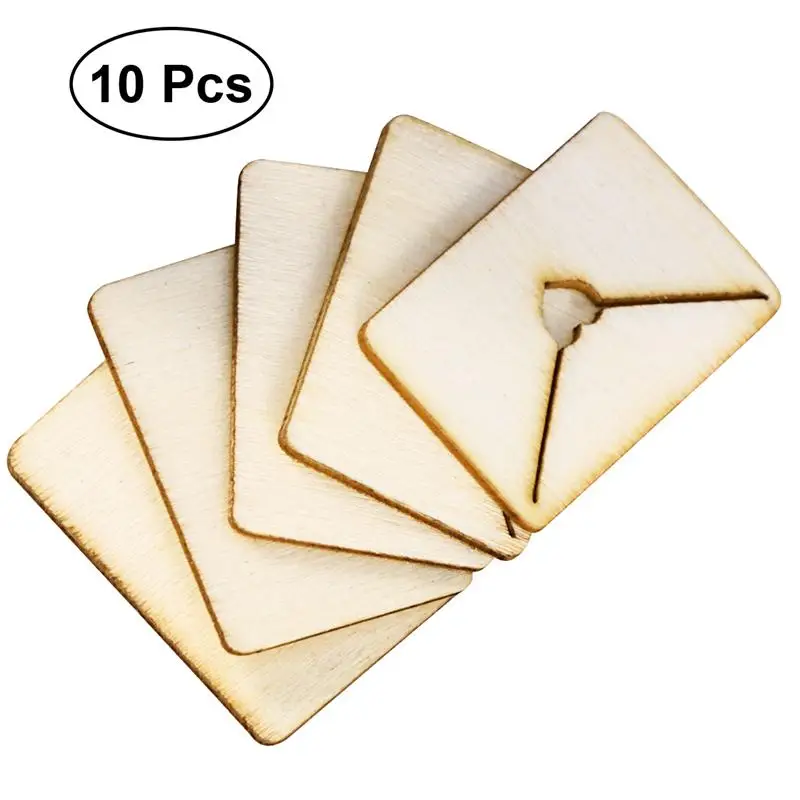 

10pcs Unfinished Wood Cutout Chips Wooden Slices Ornaments Crafts Embellishments Wood Scrapbooking For DIY Arts Craft Decoration