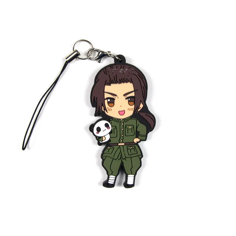 G143 Axis Power Hetalia Anime llavero Feliciano Vargas Ludwig Honda Jones llavero correa de caucho/encantos del teléfono G143 Axis Power Hetalia Anime llavero Feliciano Vargas Ludwig Honda Jones llavero correa de caucho/encantos del teléfono