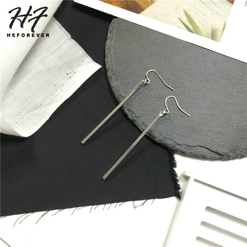

Piercing Long Earrings For Women Earings Fashion Jewelry Gold-Color Simple Metal Style Jewellry 2018 KA217 KA218