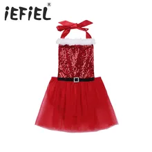 IEFiEL/платье красного цвета для маленьких девочек новорожденных