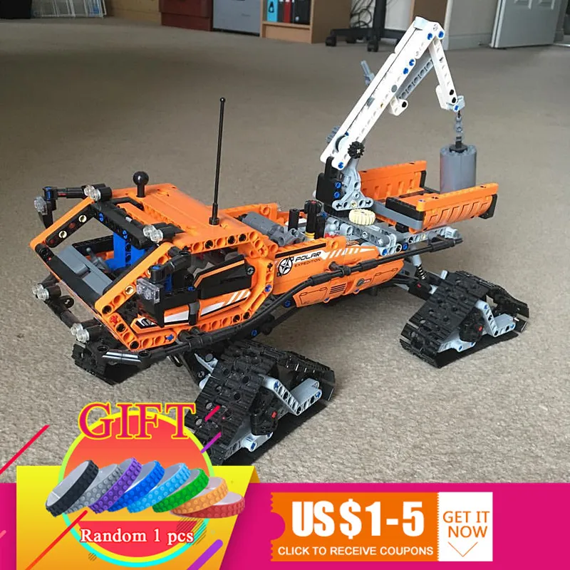 

20012 913Pcs Technical Series Mechanical Group The Polar Adventure Vehicle Set Building Blocks Compatible with 42038 toys lepin