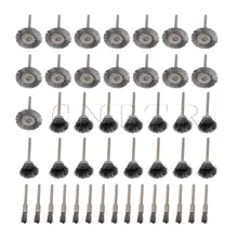 45 xcnbtr 5 мм 15 мм 25 мм Поворотный Нержавеющая сталь дрель щетка зачистная Mix набор 3 мм вал Диаметр для Dremel инструмент Электрический шлифовальный