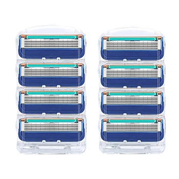 

[Buy and send] 8 pieces of razor head universal 5 layer blade 4 style manual cleansing shaving shaving blade