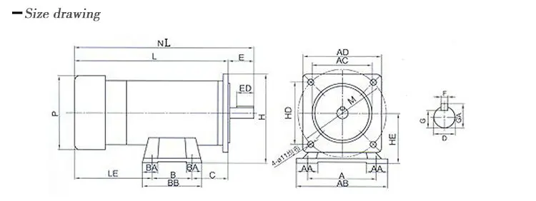 JS-ZYT-23 DC220V 750 W 1800 об/мин постоянного магнита Высокая Скорость Регулируемая скорость двигателя механического оборудования аксессуары